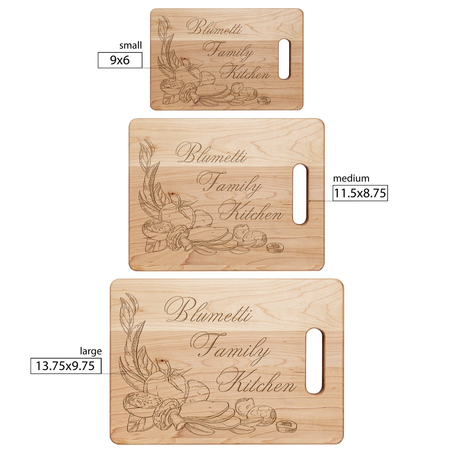 Family Kitchen *Personalized* Cutting Board