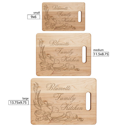 Family Kitchen *Personalized* Cutting Board
