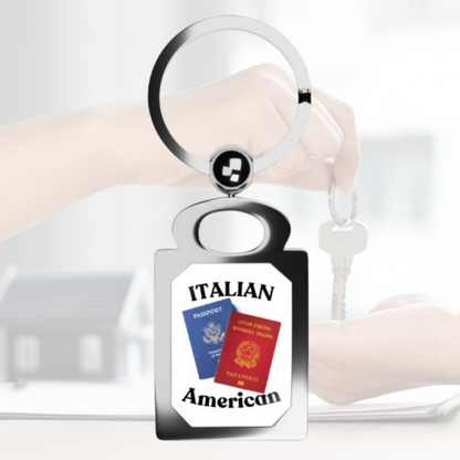 Italian American Dual Citizen Keyring